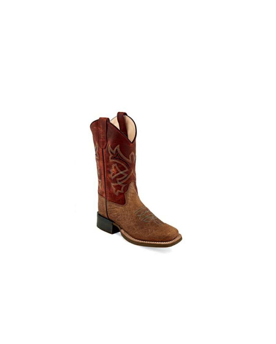 Cowboy Boots * | Cut Price Old West Kids' Youth Broad Square Toe Boot