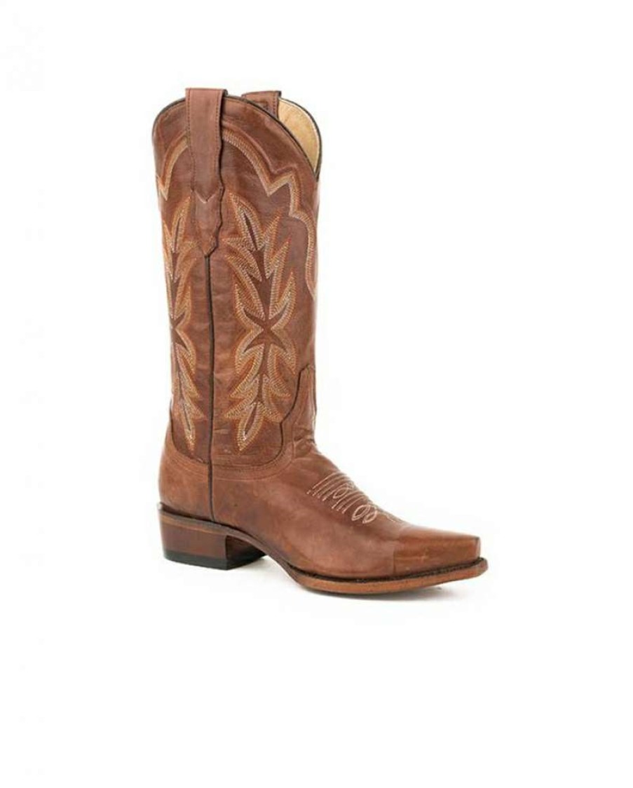 Cowboy Boots * | 100% Guarantee Roper Ladies' Western Snip Toe Brown