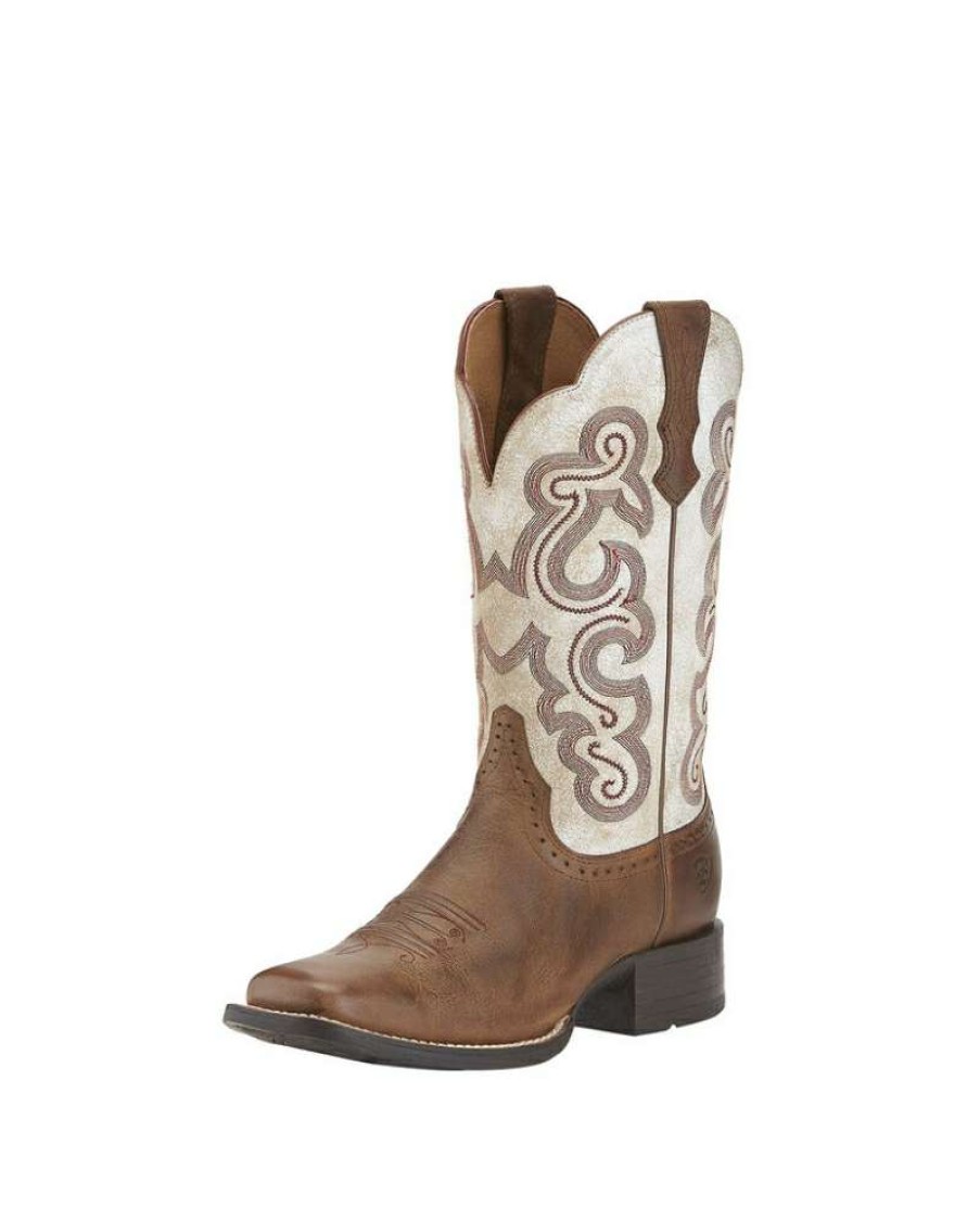 Cowboy Boots * | Opening Sales Ariat Ladies' Quickdraw Western Sandstorm