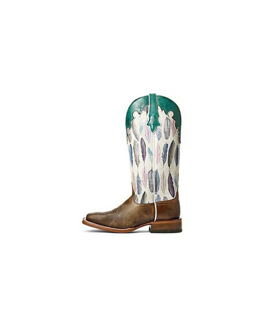 Cowboy Boots * | Latest Ariat Ladies' Fonda Tuscon Taupe Boots