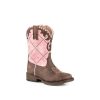 Cowboy Boots * | Unique Roper Girls' Square Toe Pink Top Boot