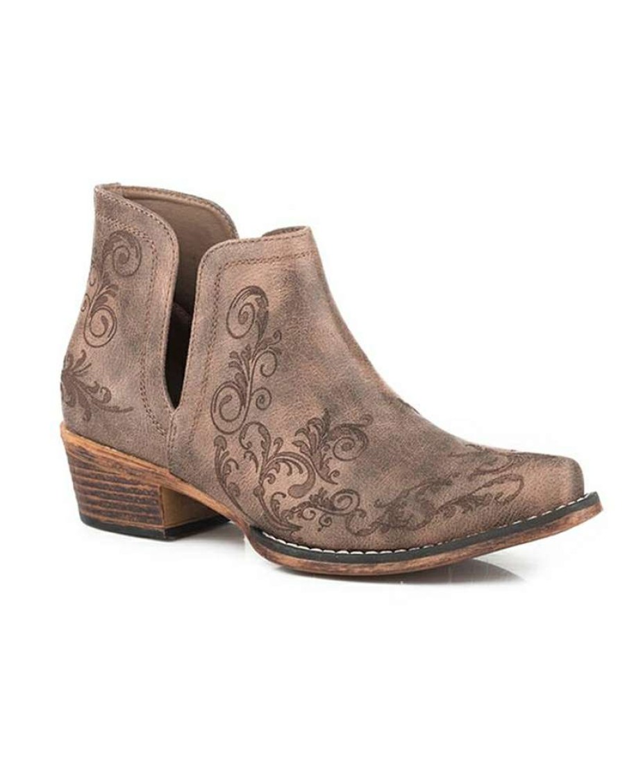 Cowboy Boots * | Latest Roper Ladies' Ava Shorty Snip Toe Boot