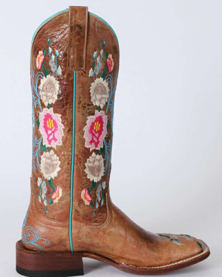 Cowboy Boots * | Unique Anderson Bean Ladies' Macie Bean Honey Bunch Square Toe Boots