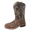 Cowboy Boots * | Crazy Deals Smoky Mountain Boots Girls' Childs Brown Floral Boot