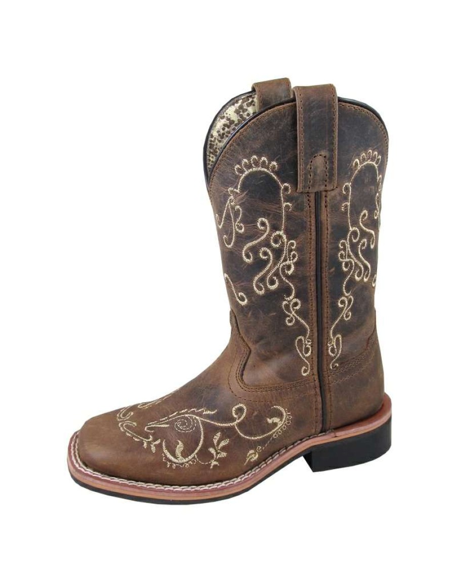 Cowboy Boots * | Crazy Deals Smoky Mountain Boots Girls' Childs Brown Floral Boot