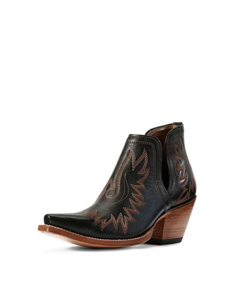 Cowboy Boots * | Limited Edition Ariat Ladies' Dixon Brooklyn Black Boot