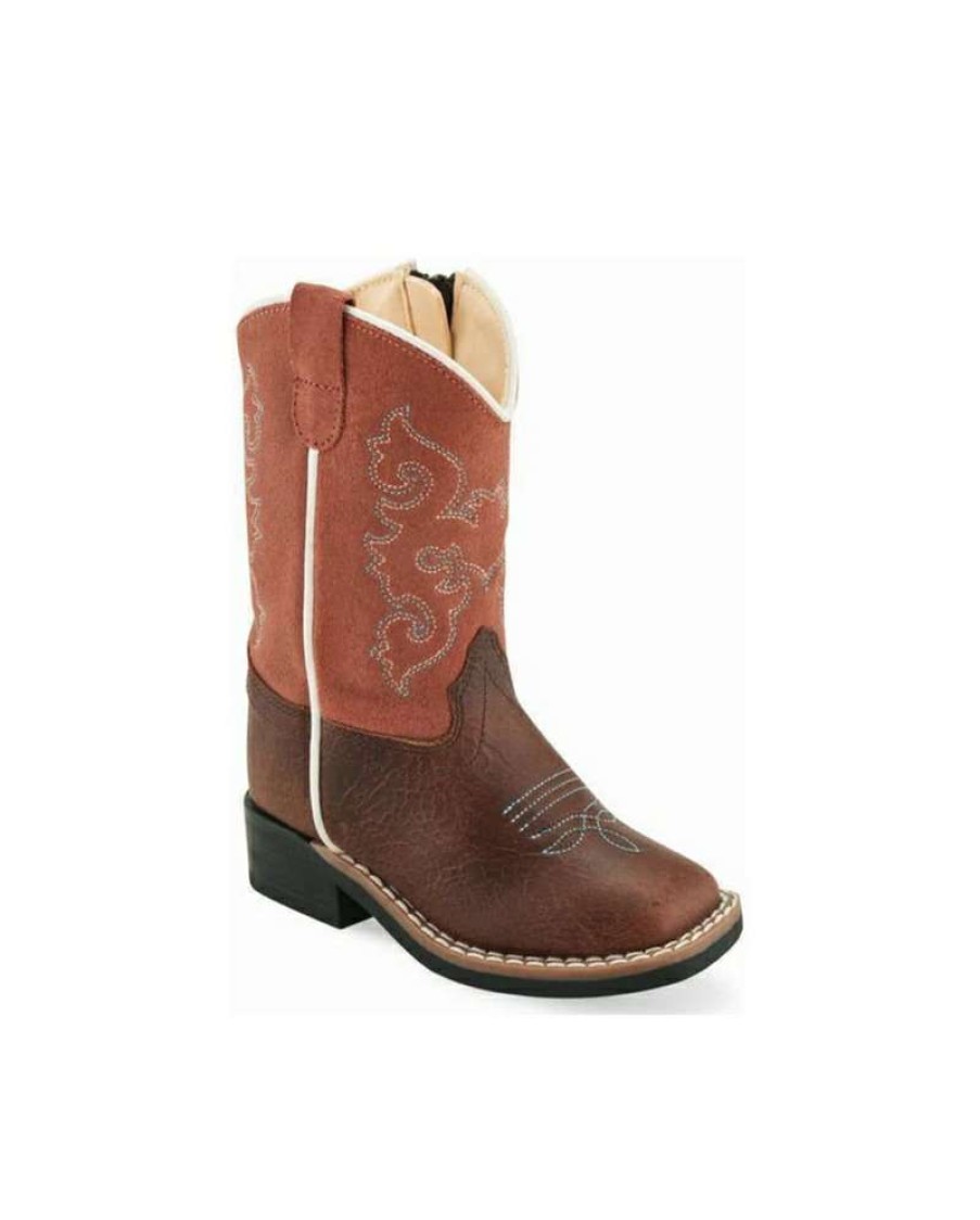 Cowboy Boots * | Fashion Old West Boys' Toddler Square Toe Boot