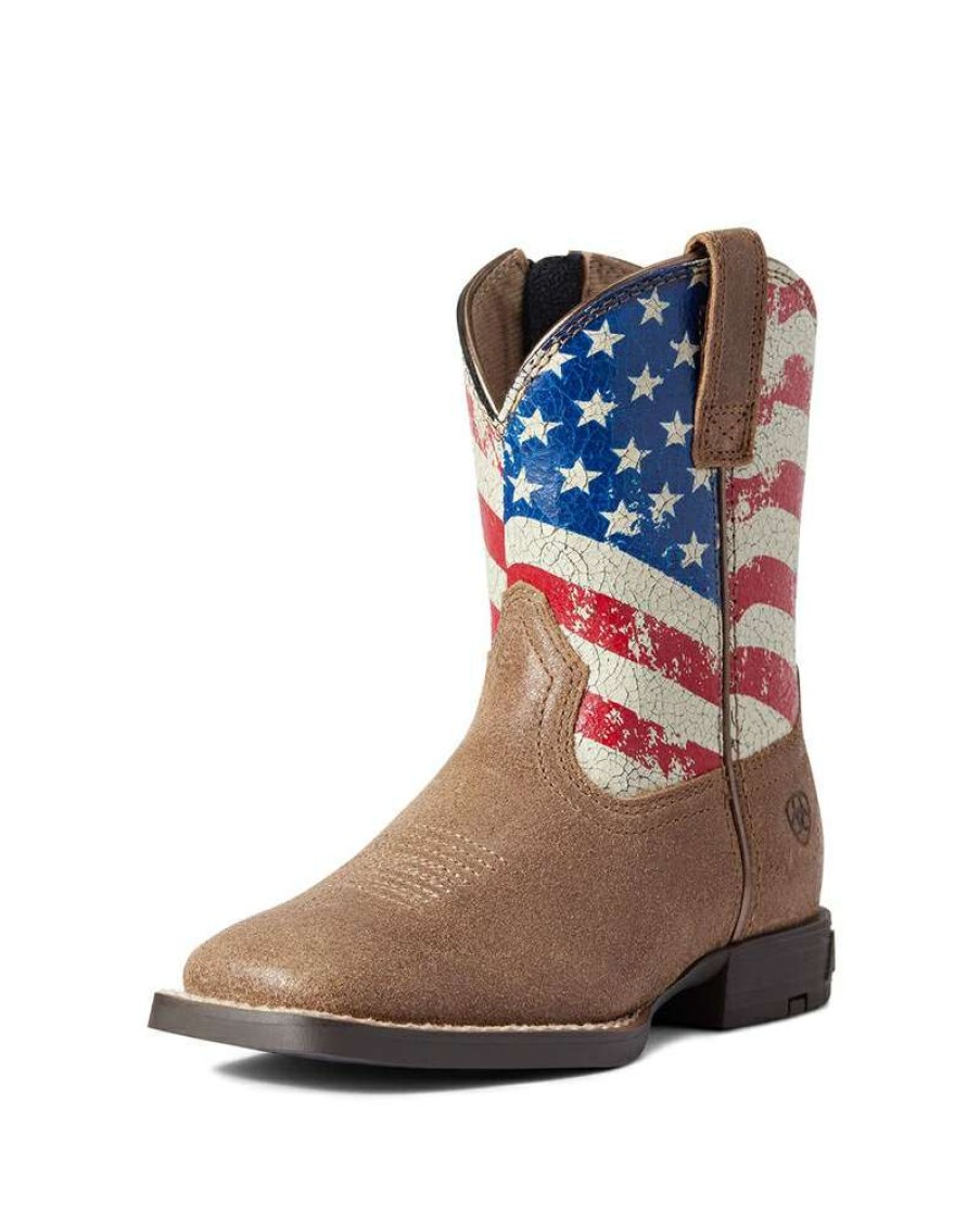 Cowboy Boots * | Discount Store Ariat Kids' Stars And Stripes Boot