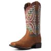 Cowboy Boots * | Exclusive Design Ariat Ladies' Lonestar Tan Serape Boot