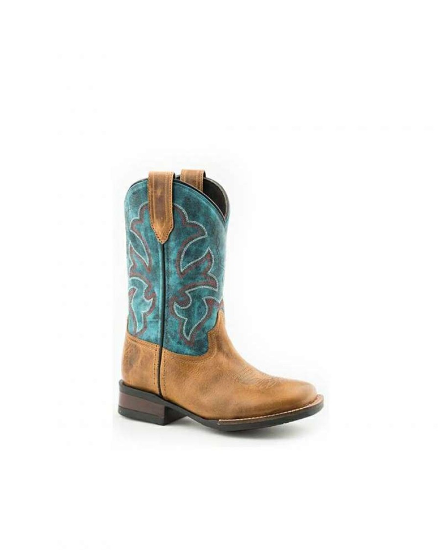 Cowboy Boots * | Bestsellers Roper Kids' Monterey Boot Tan/Blue