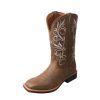 Cowboy Boots * | Unique Twisted X Ladies' Top Hand Square Toe Boot