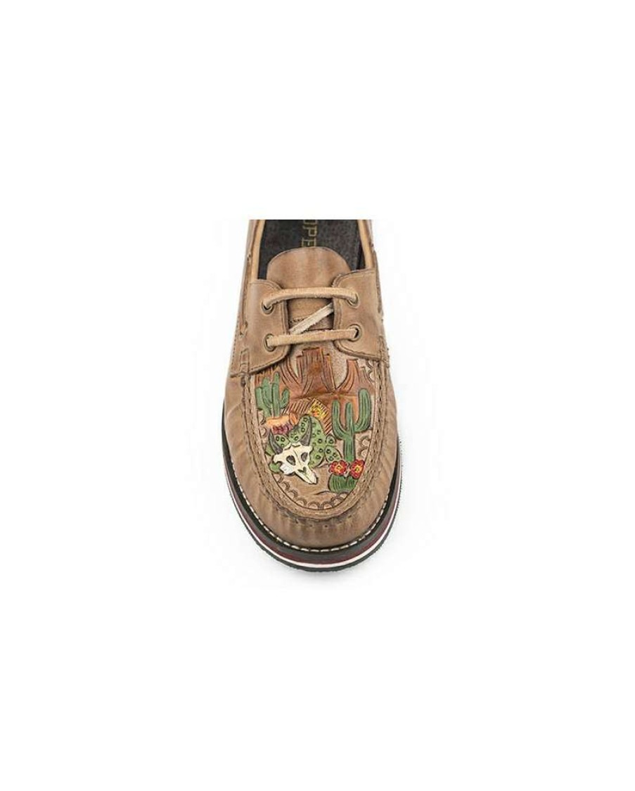 Cowboy Boots * | Unique Roper Ladies' Bertha Tooled Moccasin