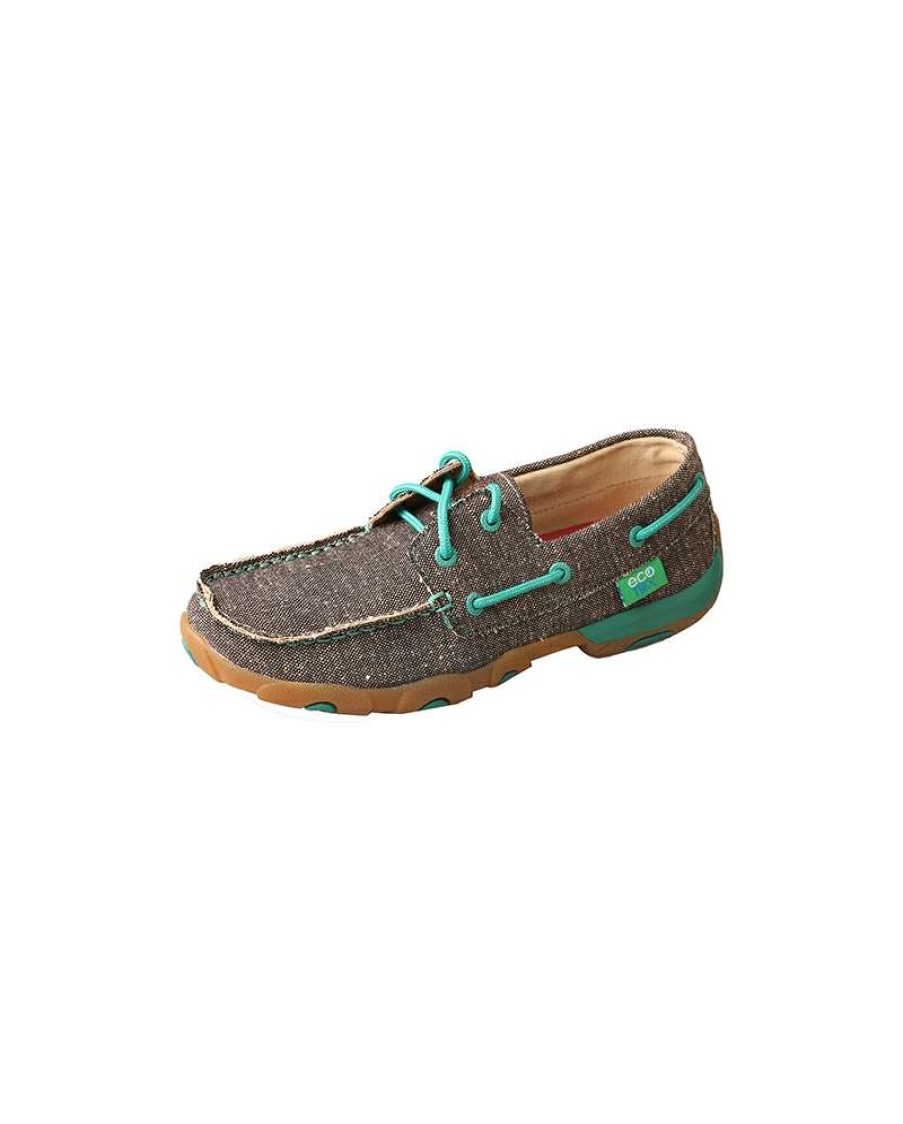 Cowboy Boots * | Premium Twisted X Ladies' Eco Canvas Low Driving Moc