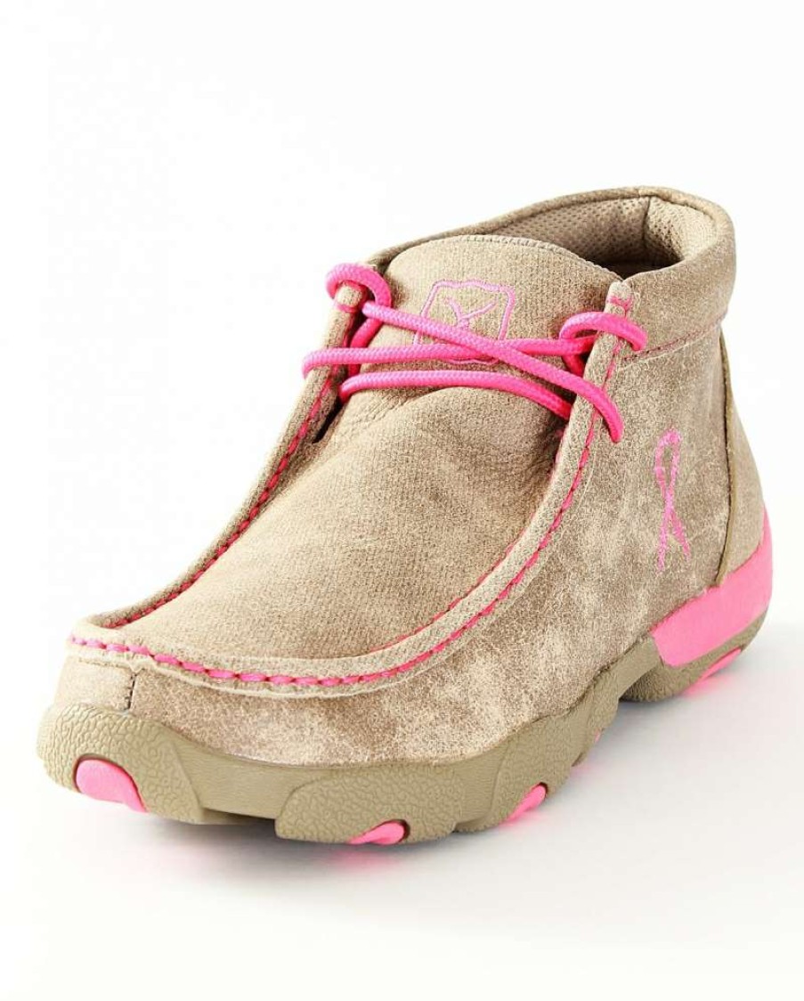 Cowboy Boots * | Online Store Twisted X Ladies' Pink Driving Mocs