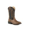 Cowboy Boots * | Online Store Roper Kids' Jed Ostrich Print Boots