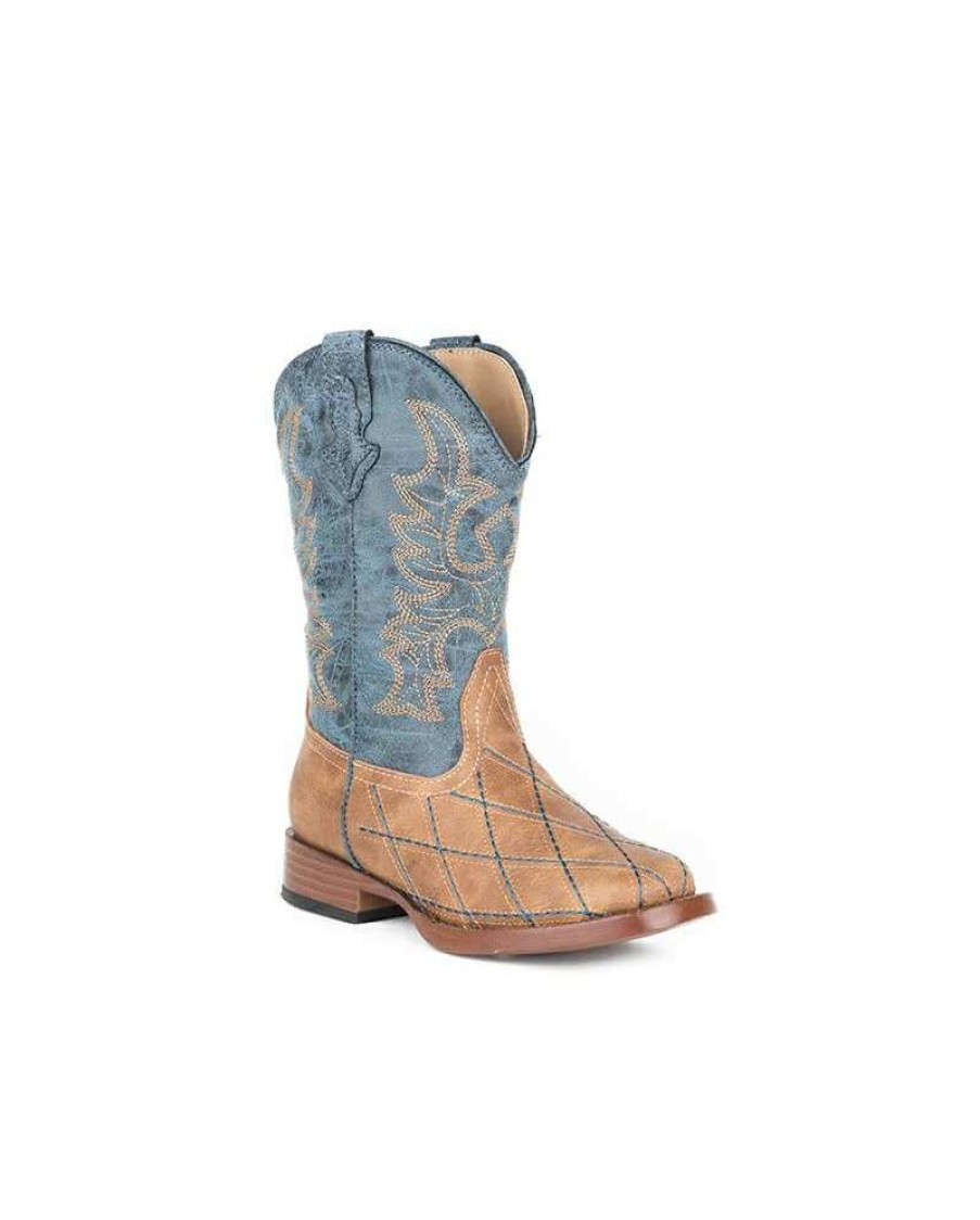 Cowboy Boots * | Premium Roper Kids' Cross Cut Tank Boots