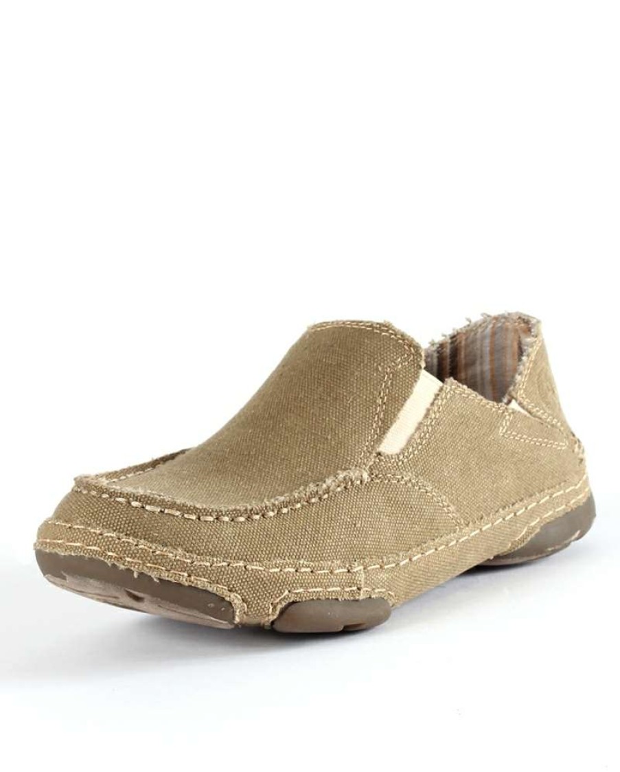 Cowboy Boots * | Exclusive Design Tony Lama Ladies' 3R Casual Canvas Slip-On