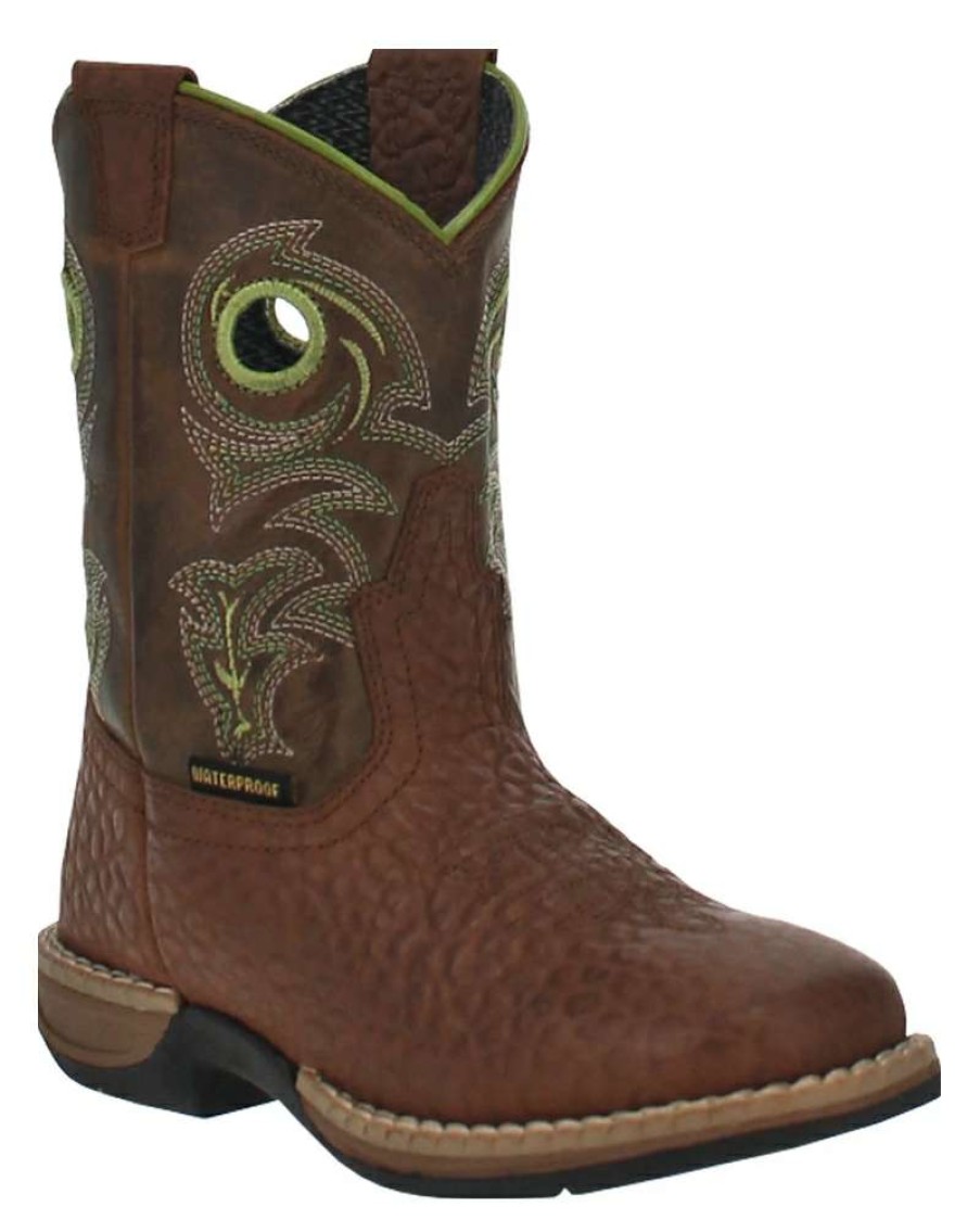 Cowboy Boots * | Bargain Sale Dan Post Kids' Storms Eye Jr Brown