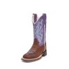 Cowboy Boots * | Reliable Quality Old West Kids' Broad Square Toe Boot