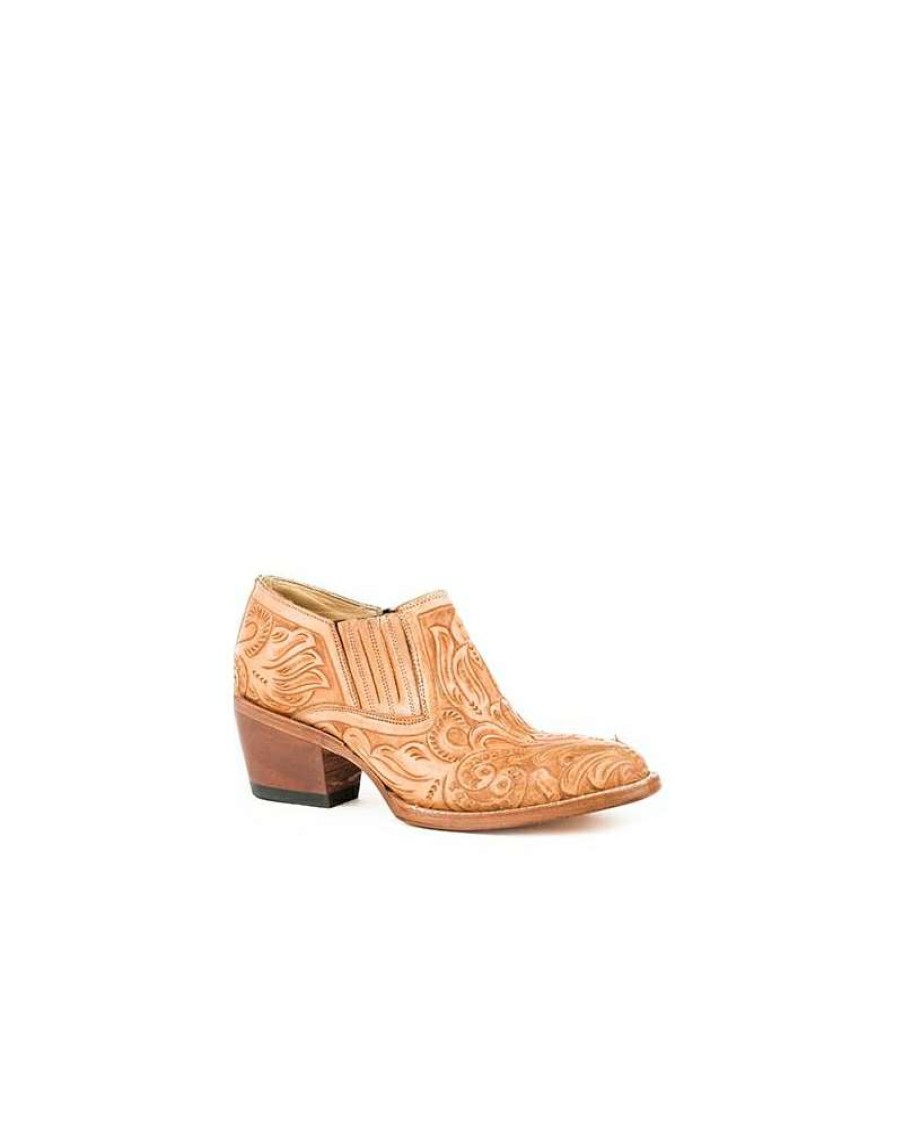 Cowboy Boots * | New Arrivals Stetson Ladies' Nina Round Toe Tooled Bootie