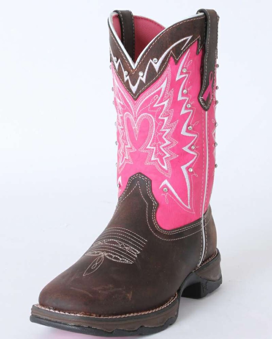 Cowboy Boots * | Bestsellers Durango Ladies' Pink Ribbon Western Boot