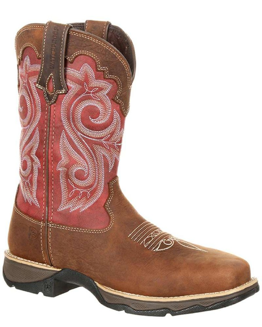 Workwear * | Crazy Deals Durango Ladies' Rebel Waterproof Composite Toe Boots