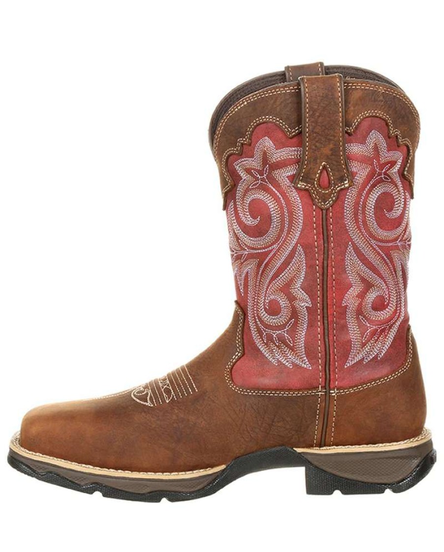 Workwear * | Crazy Deals Durango Ladies' Rebel Waterproof Composite Toe Boots