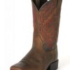 Cowboy Boots * | Fashion Ariat Kids' Quickdraw Distressed Brown Western Boots Child And Youth