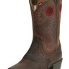 Cowboy Boots * | Cut Price Ariat Kids' Roughstock Brown Oiled Rowdy Boots Child