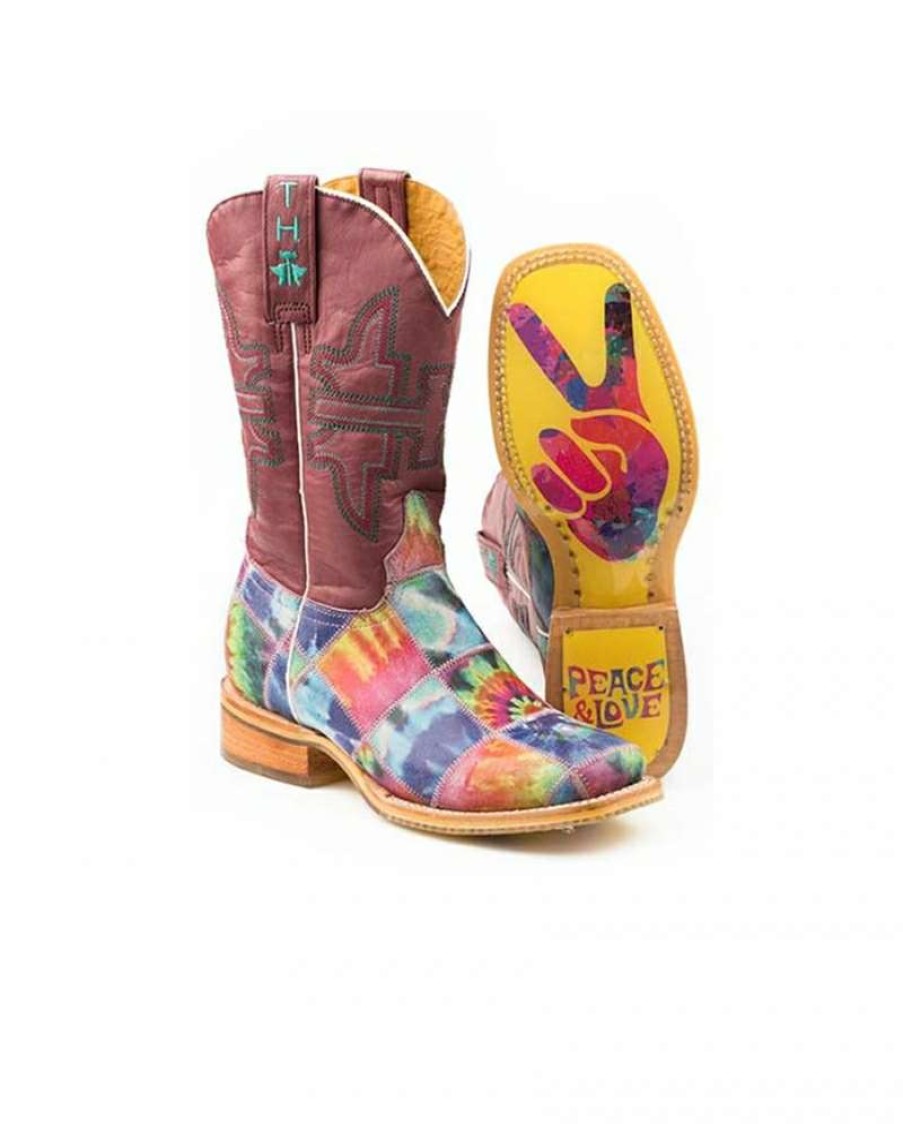 Cowboy Boots * | New Arrivals Tin Haul Ladies' Trippy Chick Peace Boots