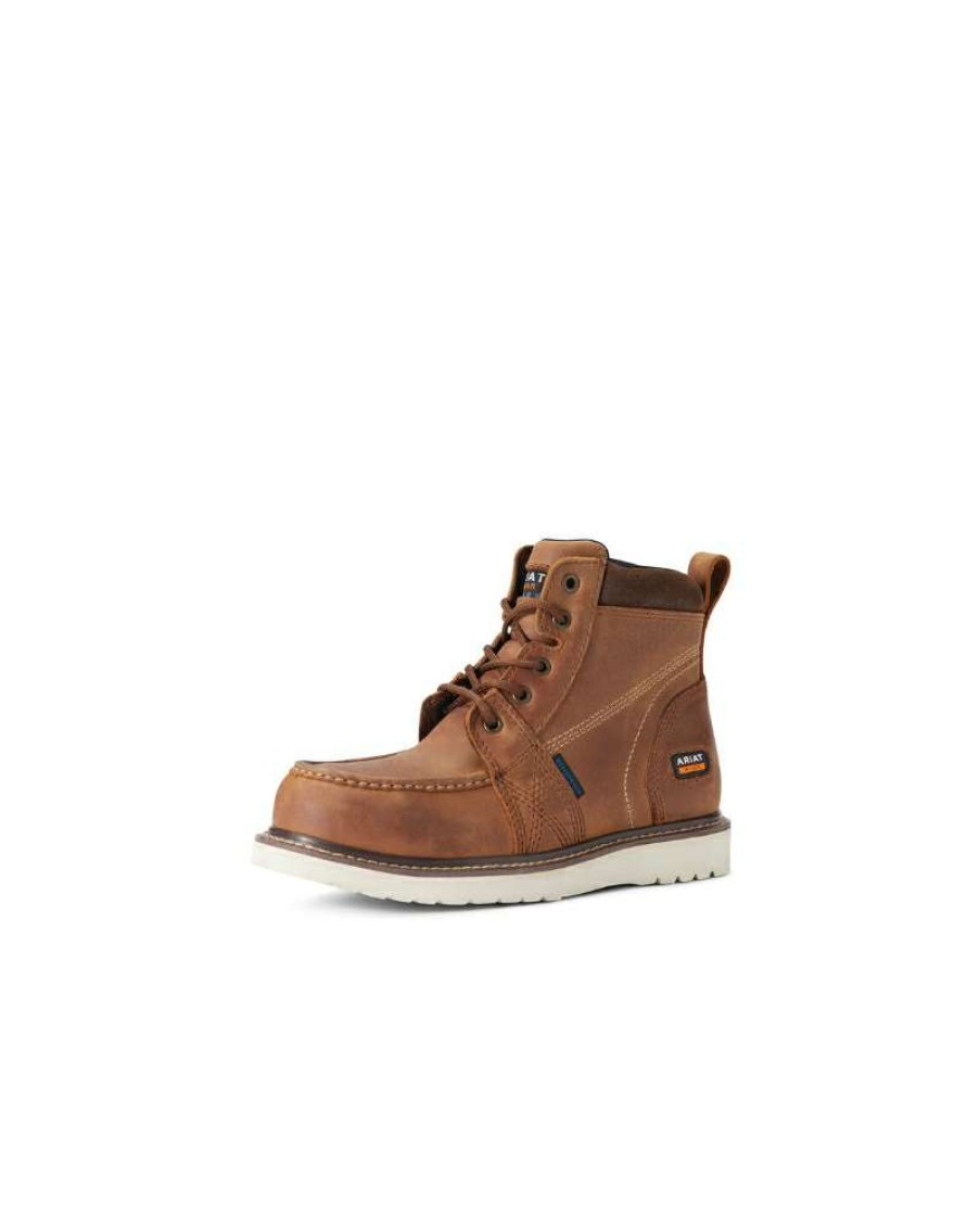 Workwear * | Reliable Quality Ariat Ladies' Rebar Wedge Wtrprf Comp