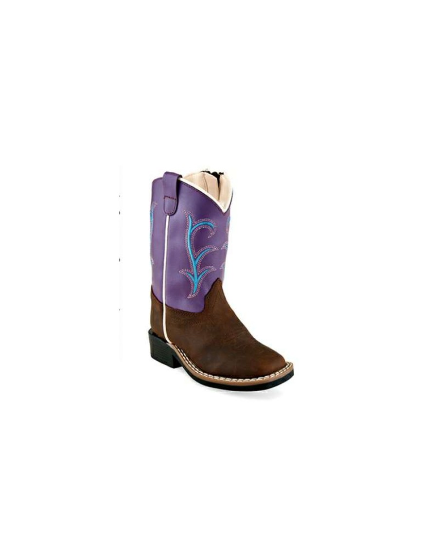 Cowboy Boots * | Opening Sales Old West Girls' Toddler Square Toe Boot