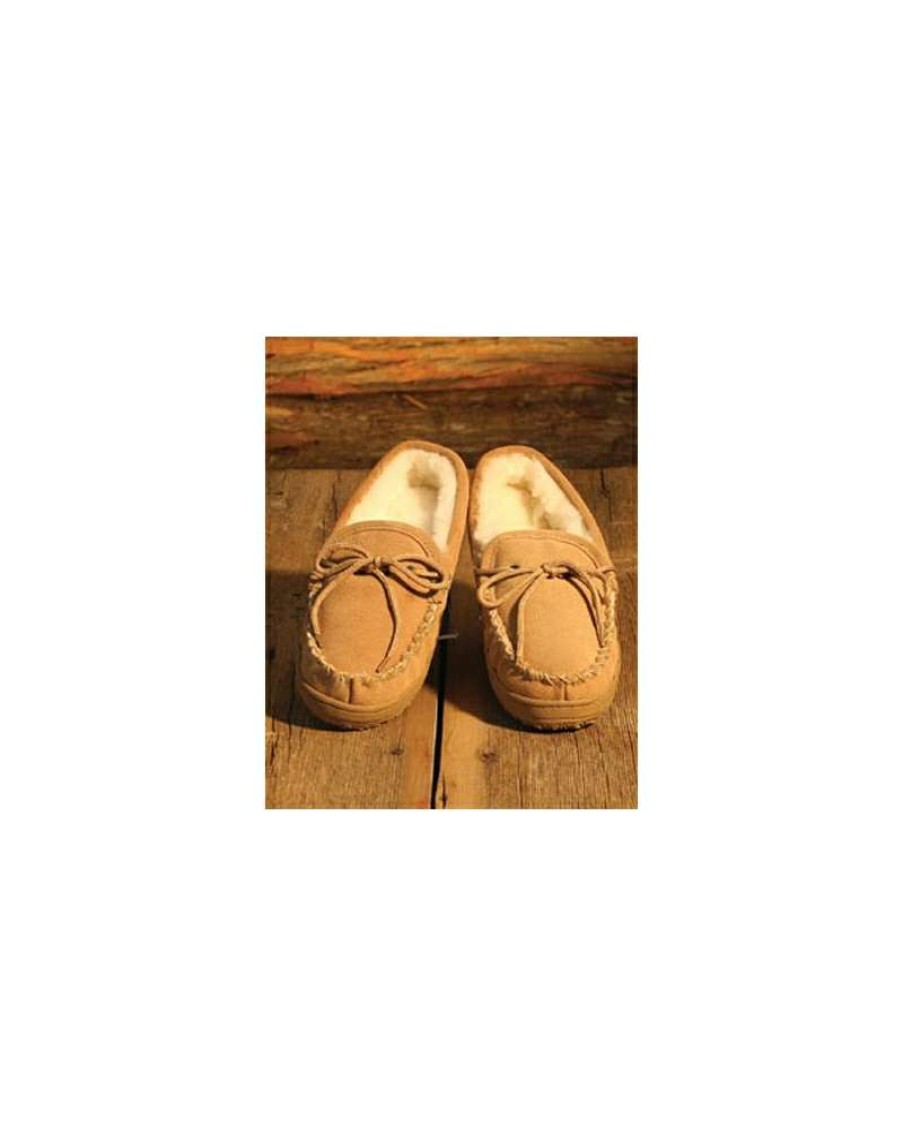 Cowboy Boots * | Cut Price Old Friend Ladies' Sheepskin & Suede Slippers Loafer