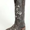 Cowboy Boots * | Classical Roper Ladies' Metallic Silver Inlay Boots