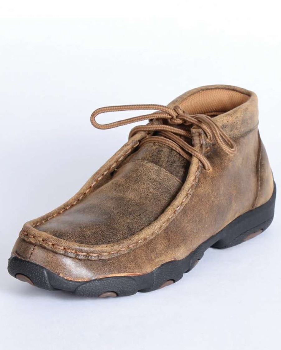 Cowboy Boots * | Classical Twisted X Boys' Lace-Up Driving Moccasin Youth