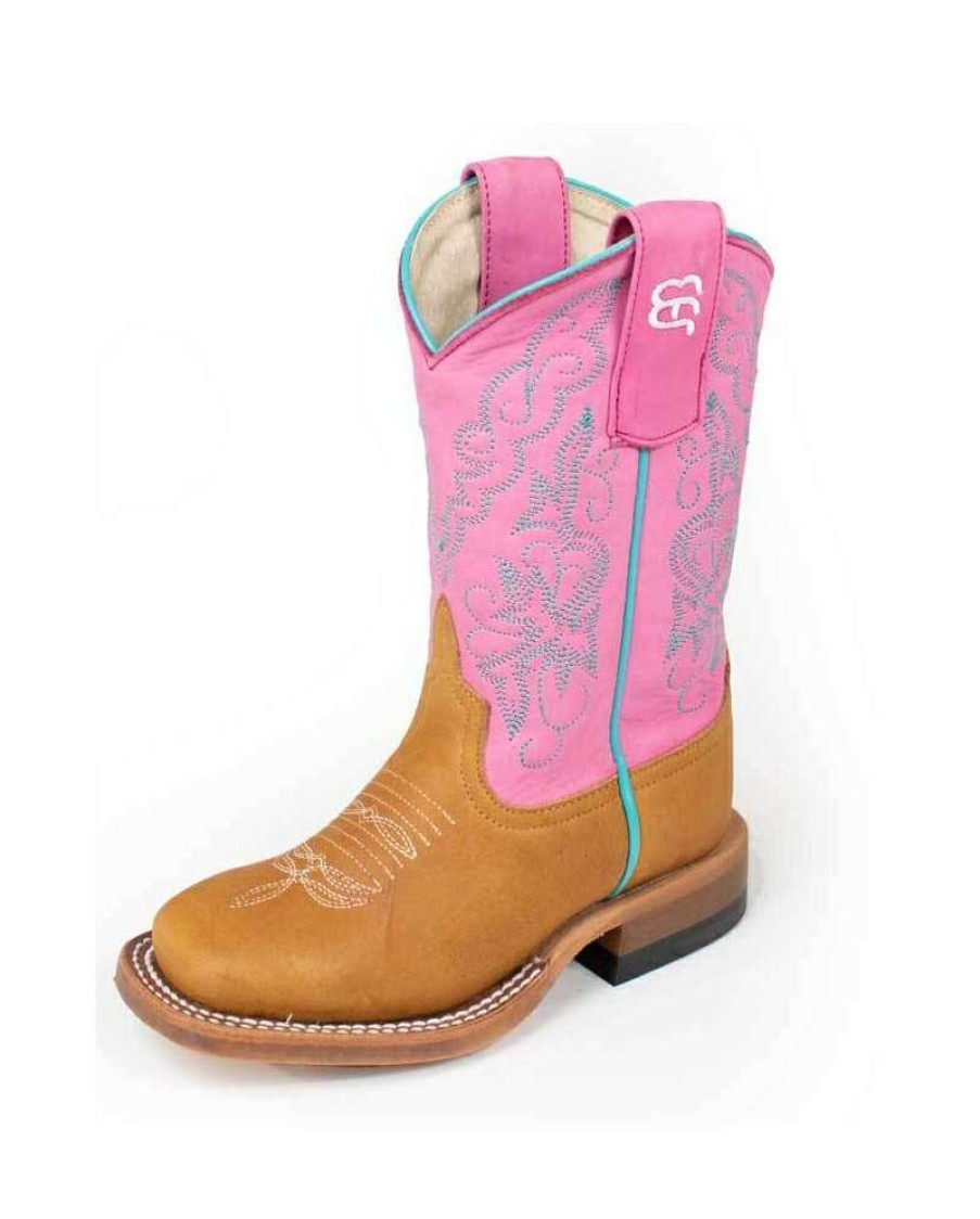 Cowboy Boots * | Unique Anderson Bean Boot Company Girls' Crazy Horse Fushcia