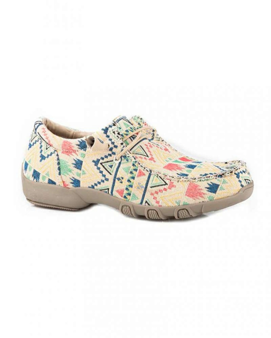 Cowboy Boots * | Fashion Roper Ladies' Chillin Canvas Shoe