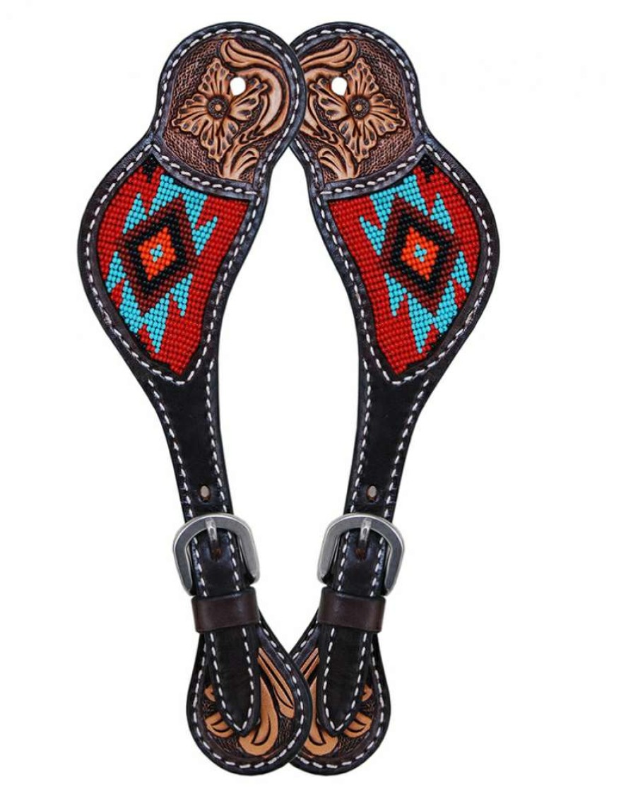 Cowboy Boots * | Fashion Oxbow Santa Fe Beaded Spur Straps