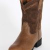 Cowboy Boots * | Latest Ariat Kids' Heritage Roper Earth Tan Boots Child