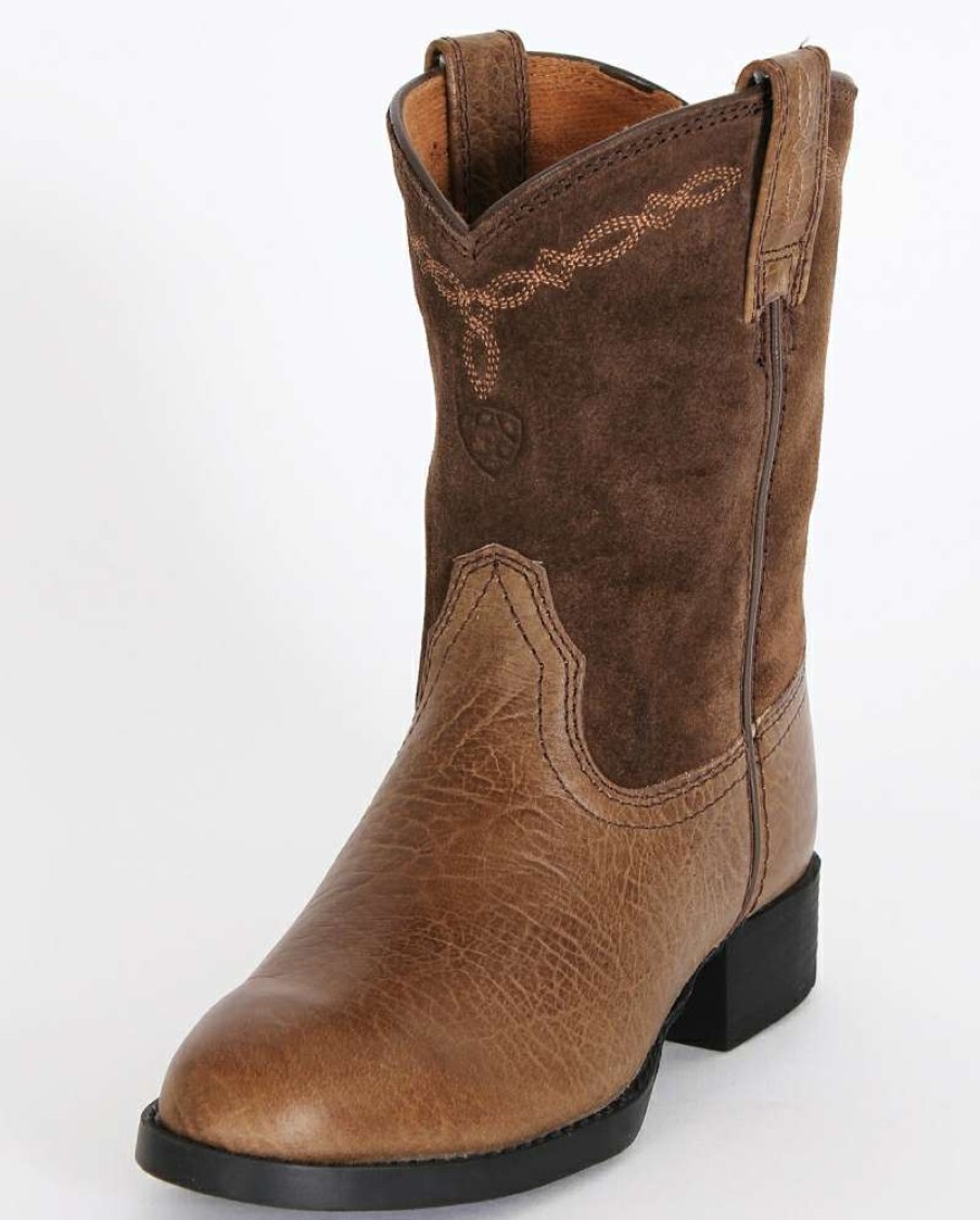 Cowboy Boots * | Latest Ariat Kids' Heritage Roper Earth Tan Boots Child