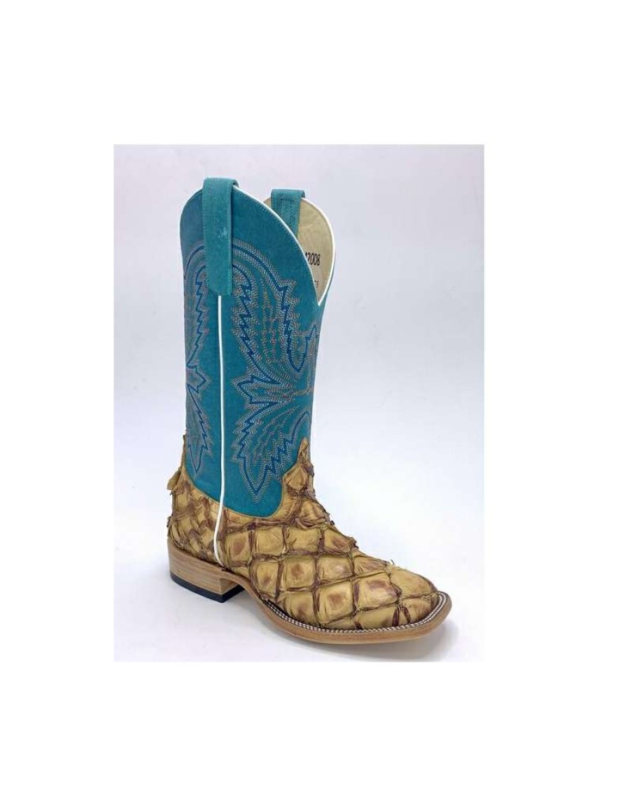 Cowboy Boots * | Online Store Miss Macie Ladies' Top Hand Big Bass Turquoise