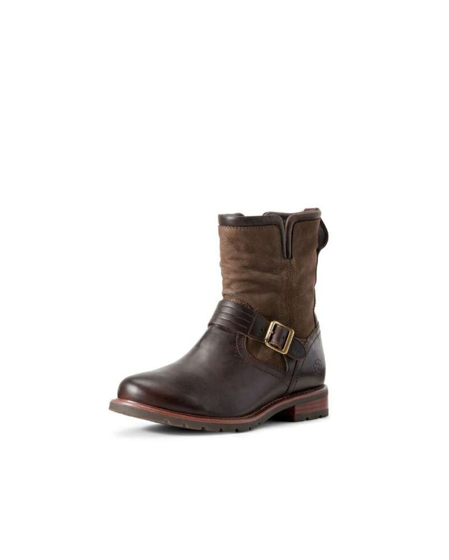 Cowboy Boots * | Unique Ariat Ladies' Savannah H2O Choc/Willow