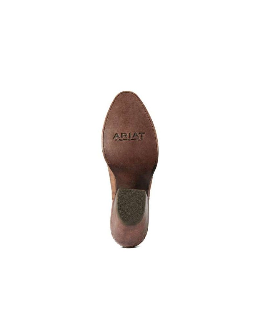 Cowboy Boots * | Reliable Quality Ariat Ladies' Dixon R Toe Dist Brown