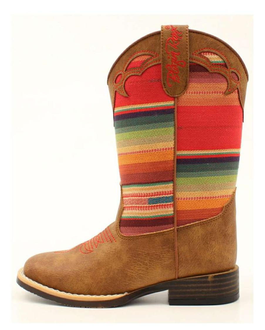 Cowboy Boots * | Premium Blazin Roxx Girls' Serenity Serape Top Boots