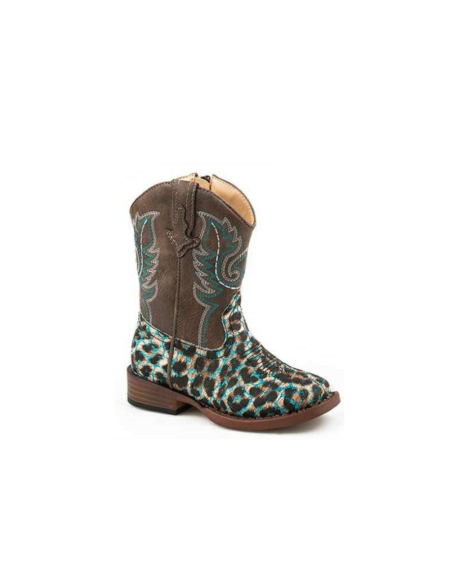 Cowboy Boots * | Opening Sales Roper Toddler Glitter Leopard Boot