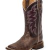 Cowboy Boots * | Online Store Justin Boots Ladies' Bronze Cedro Bent Rail Boots