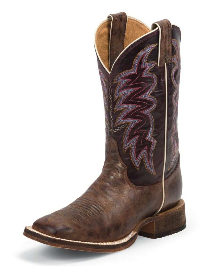 Cowboy Boots * | Online Store Justin Boots Ladies' Bronze Cedro Bent Rail Boots