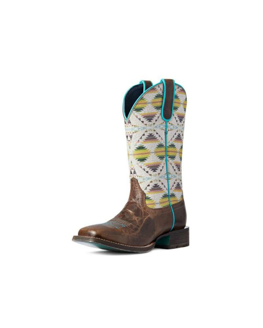 Cowboy Boots * | Unique Ariat Ladies' Pendleton Circuit Square Toe