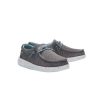 Cowboy Boots * | Bestsellers Hey Dude Shoes Kids' Youth Wally Sharkskin Grey