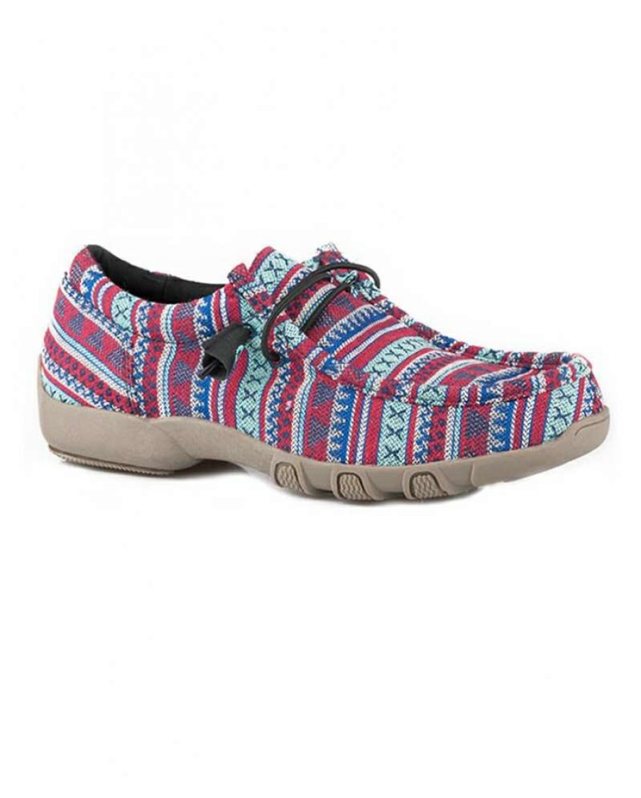 Cowboy Boots * | New Arrivals Roper Ladies' Chillin Canvas Shoe